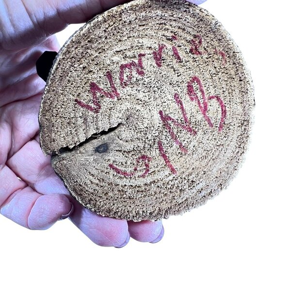 Vtg Native American Hopi Kachina Warrior Doll Signed Feathers Wooden Base - Picture 11 of 12